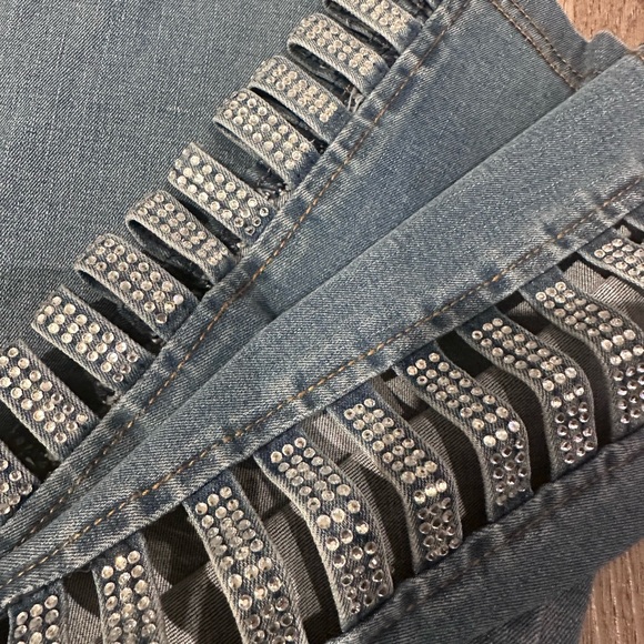 L14/16 Luxe Denim Stretch Jegging Blue Jeans - Picture 7 of 10